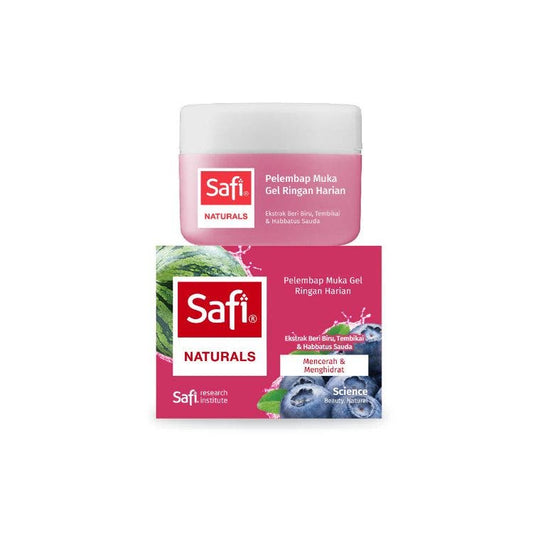 Safi Naturals Pelembap Muka Beri Biru Tembikai 50G
