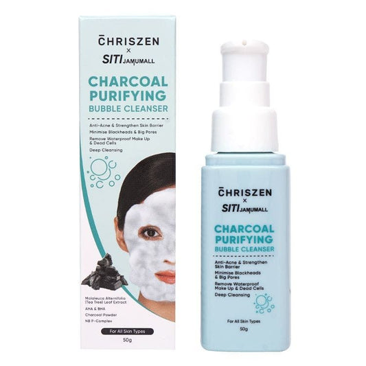 Chriszen X Siti Charcoal Purifying Bubble Cleanser 50G