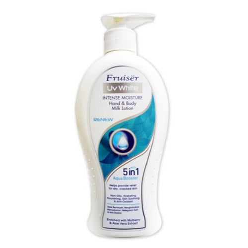 Fruiser Uv White Intense Moisture Hand & Body Milk Renew Lotion 400Ml