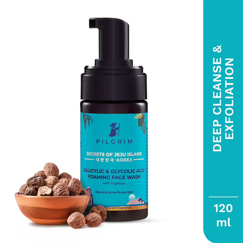 Pilgrim Salicylic (BHA) & Glycolic Acid (AHA) Foaming Face Wash