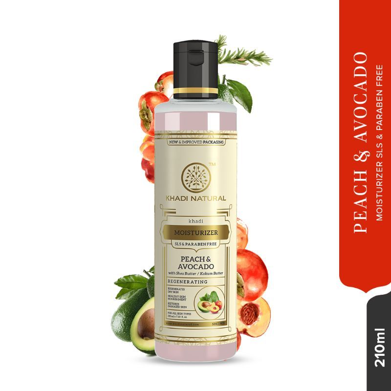 Khadi Natural Peach And Avacado Moisturizer Restores Damage Skin
