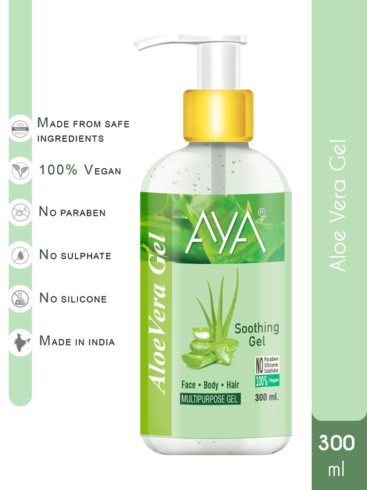 AYA Multipurpose Aloe Vera Gel Face, Hair & Body (300ML)