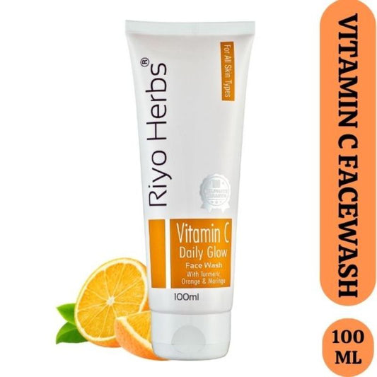 Riyo Herbs Vitamin C Daily Glow Facewash for men & women for Daily Radiance Boost