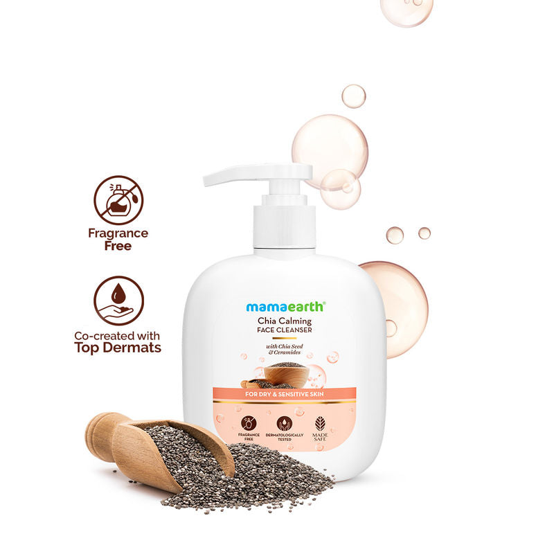 Mamaearth Chia Calming Face Cleanser for a Hydrated Glow