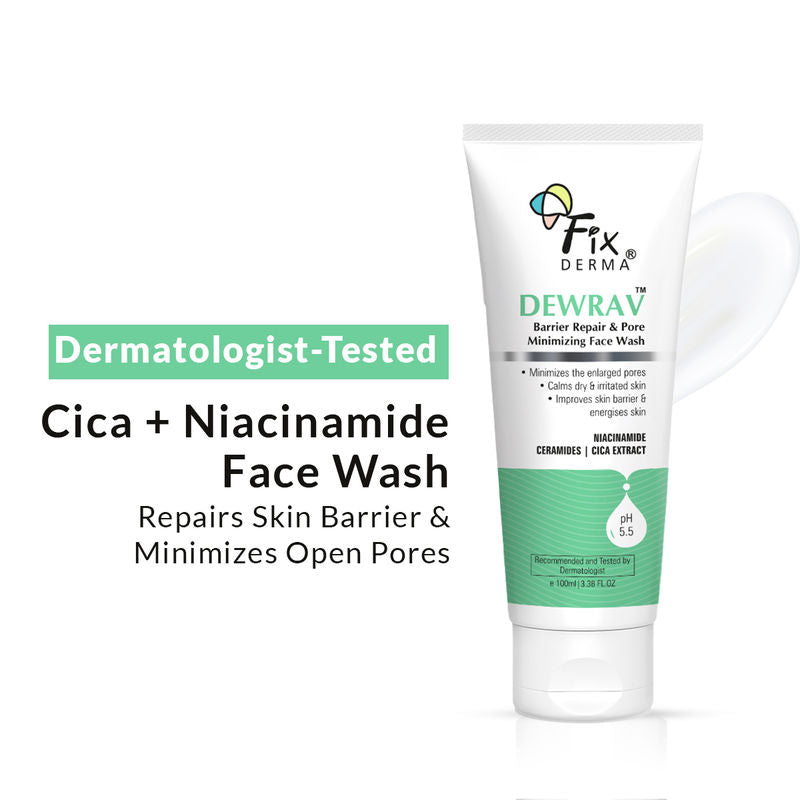 Fixderma Dewrav Barrier Repair & Pore Minimizing Face Wash