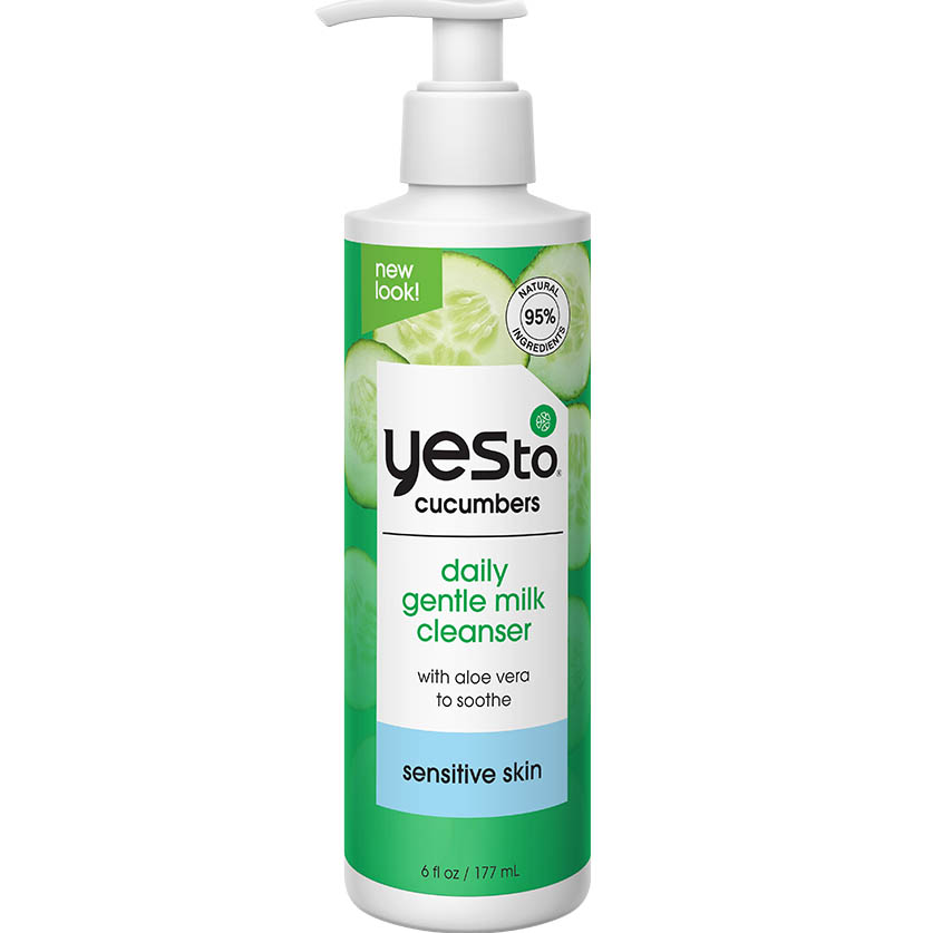 cucumbers daily gentle milk cleanser with aloe vera to soothe sensitive skin