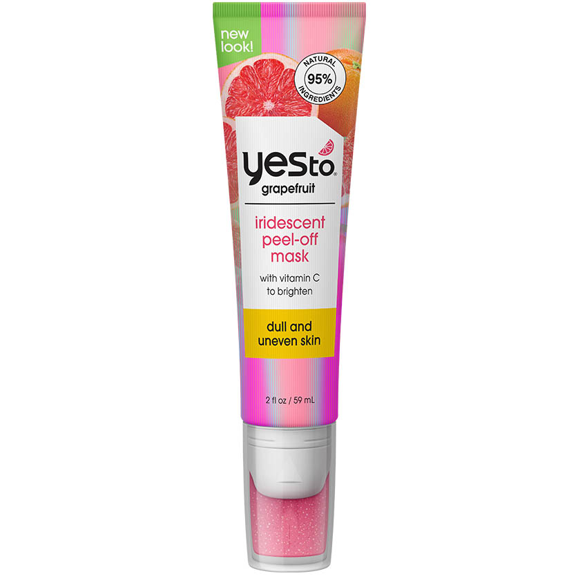 grapefruit iridescent peel-off mask with vitamin C to brighten dull and uneven skin
