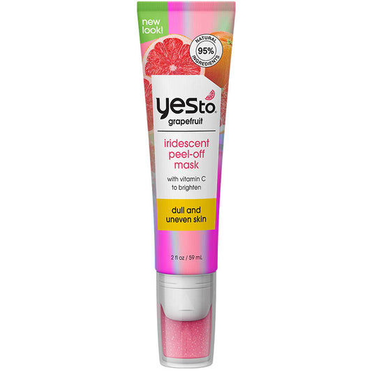 grapefruit iridescent peel-off mask with vitamin C to brighten dull and uneven skin