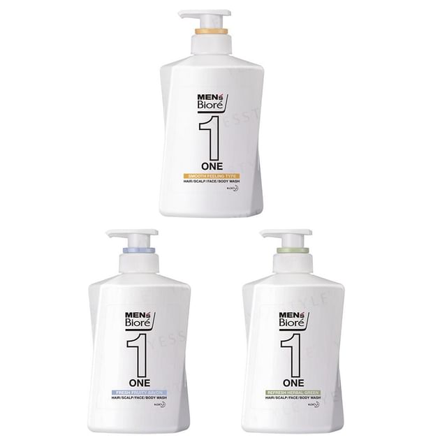 Kao Men's Biore One Hair / Scalp / Face / Body Wash