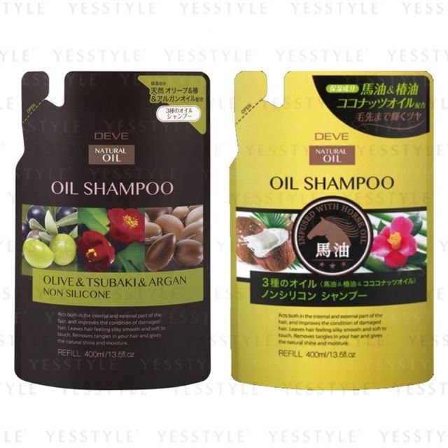 KUMANO COSME - Deve 3 Natural Oil Oil Shampoo Refill 400ml