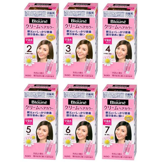 Kao Blaune Treatment Color Cream 07 Dark Chestnut
