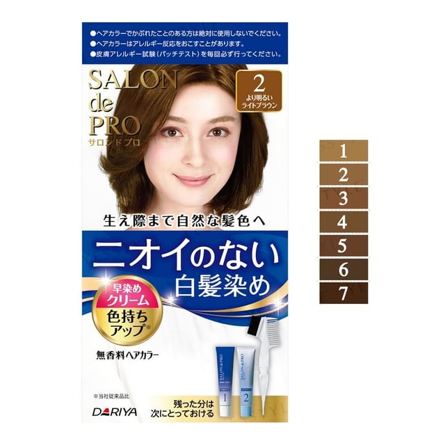 Dariya Salon De Pro Unscented Gray Hair Quick Color Cream