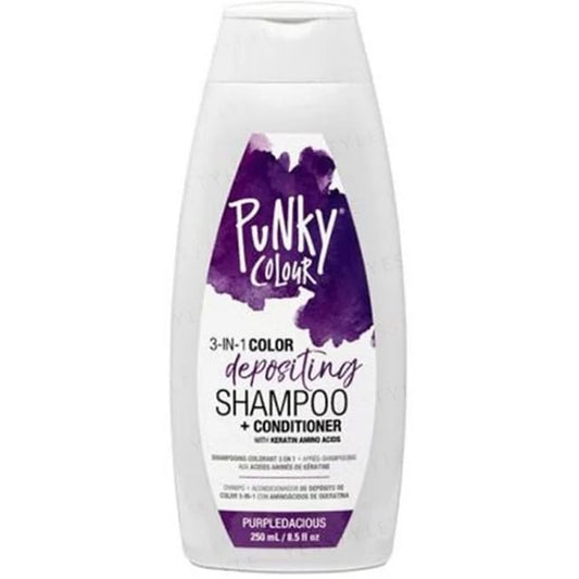 Punky Colour 3-in-1 Color Depositing Shampoo + Conditioner - Purpledacious