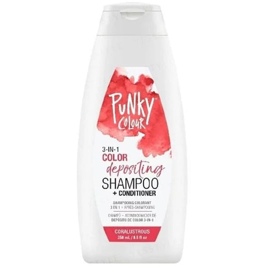 Punky Colour 3-in-1 Color Depositing Shampoo + Conditioner - Coralustrous
