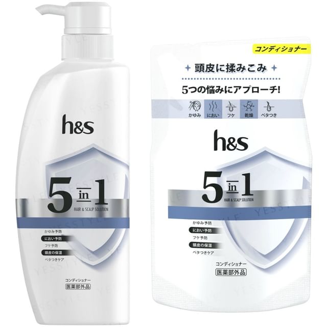 h&s 5-in-1 Hair & Scalp Solution Conditioner 850g Refill