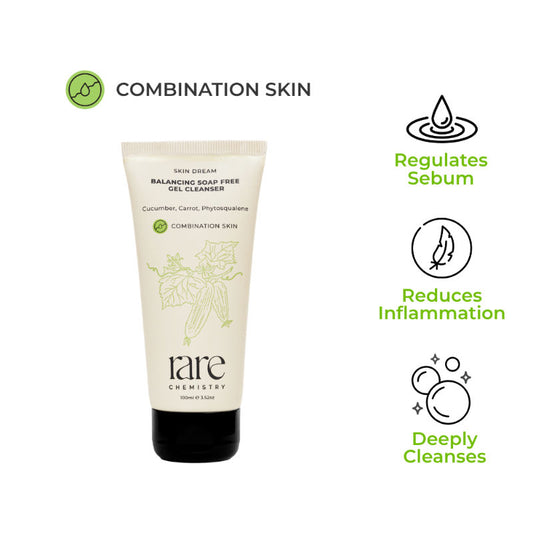 Rare Chemistry Skin Dream Balancing Soap Free Gel Cleanser For Combination Skin, Sulphate Free