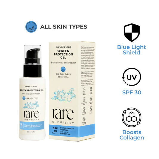 Rare Chemistry Photofight Screen Protection Gel, Digital Sunscreen, Day Night Blue Light pollution