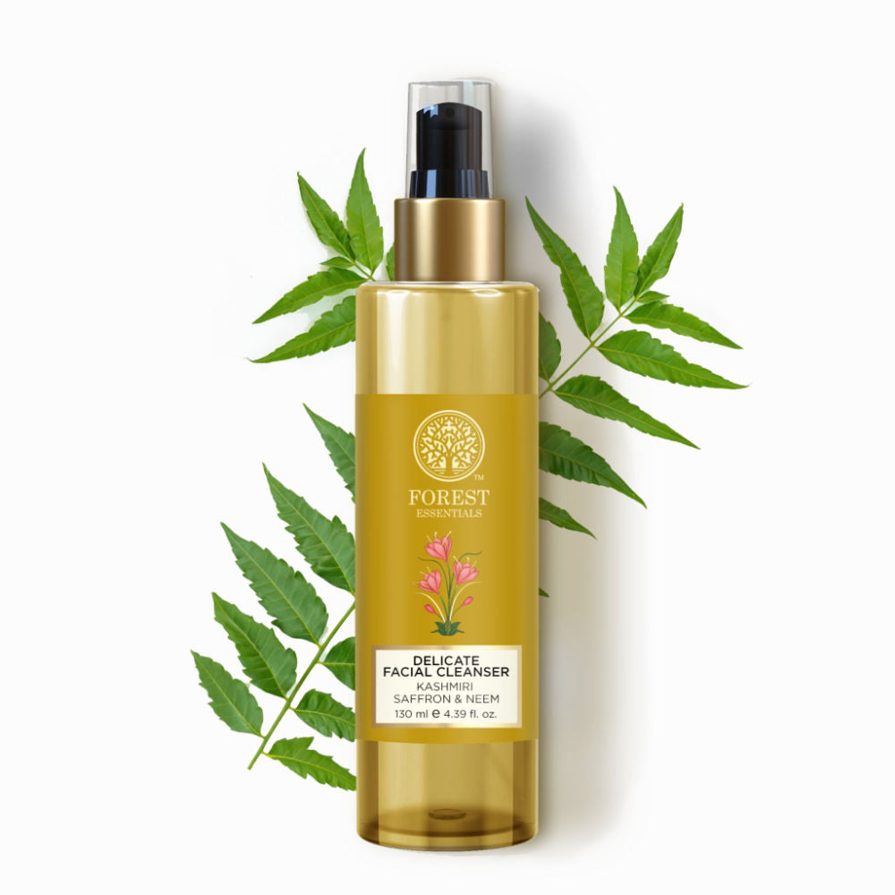 Forest Essentials Delicate Facial Cleanser with Saffron & Neem
