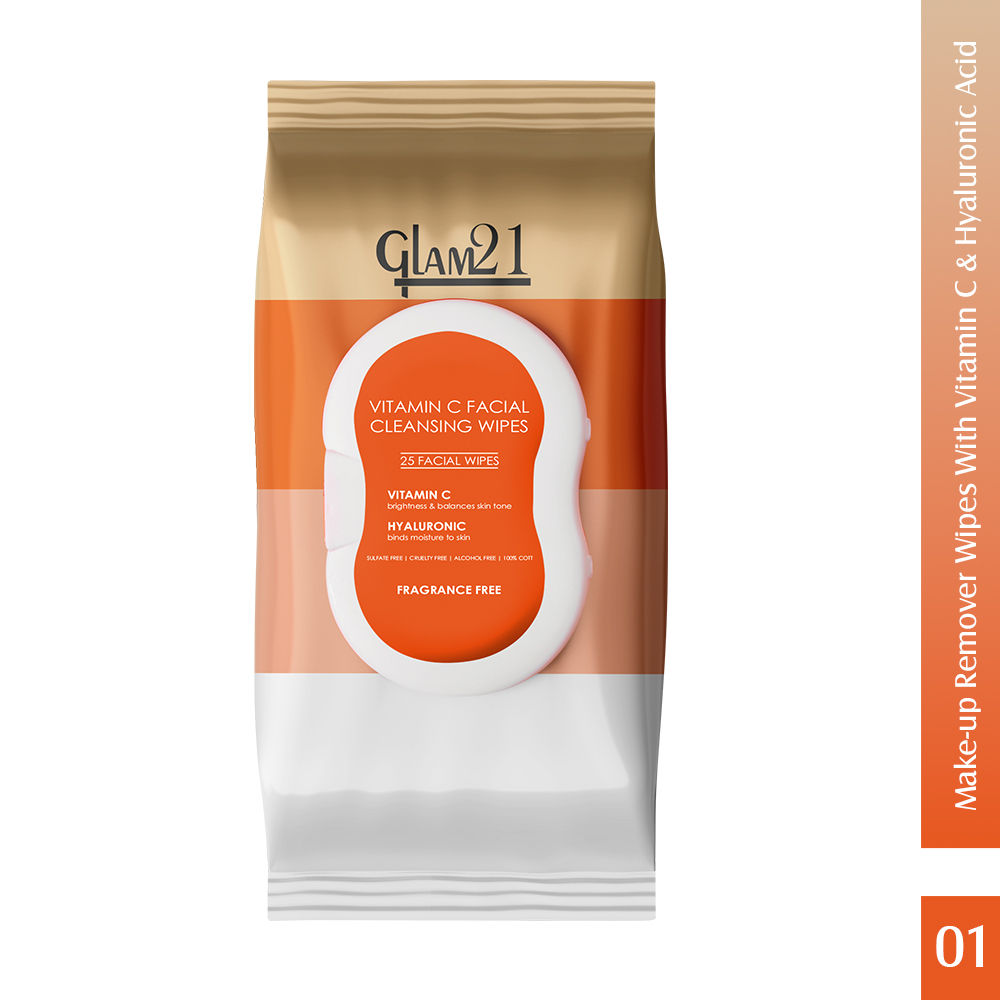GLAM21 Makeup Remover Wipes With Vitamin C & Hyaluronic Acid