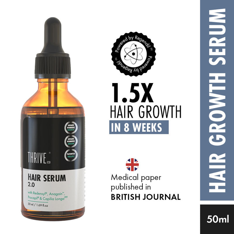 ThriveCo Hair Growth Serum with Redensyl, Rosemary, Procapil, AnaGain & Hyaluronic Acid