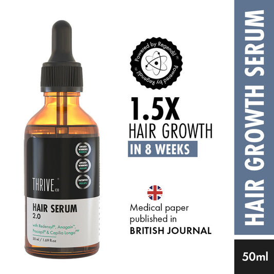 ThriveCo Hair Growth Serum with Redensyl, Rosemary, Procapil, AnaGain & Hyaluronic Acid