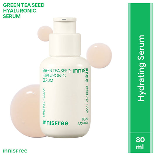 Innisfree Green Tea Hyaluronic Acid Seed Serum - Lightweight, Hydrating Formula For Acne-Prone Skin