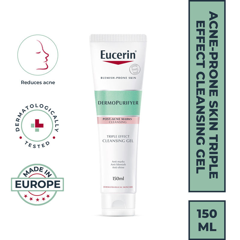 Eucerin Dermopurifyer Oil Control 3X Effect Cleansing Gel For Blemish & Acne-Prone Skin