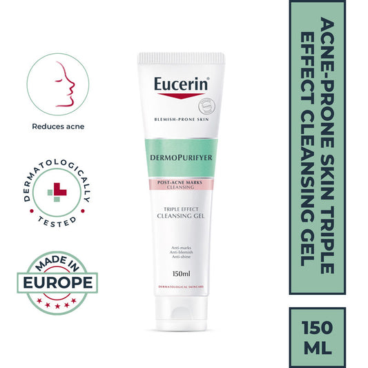 Eucerin Dermopurifyer Oil Control 3X Effect Cleansing Gel For Blemish & Acne-Prone Skin