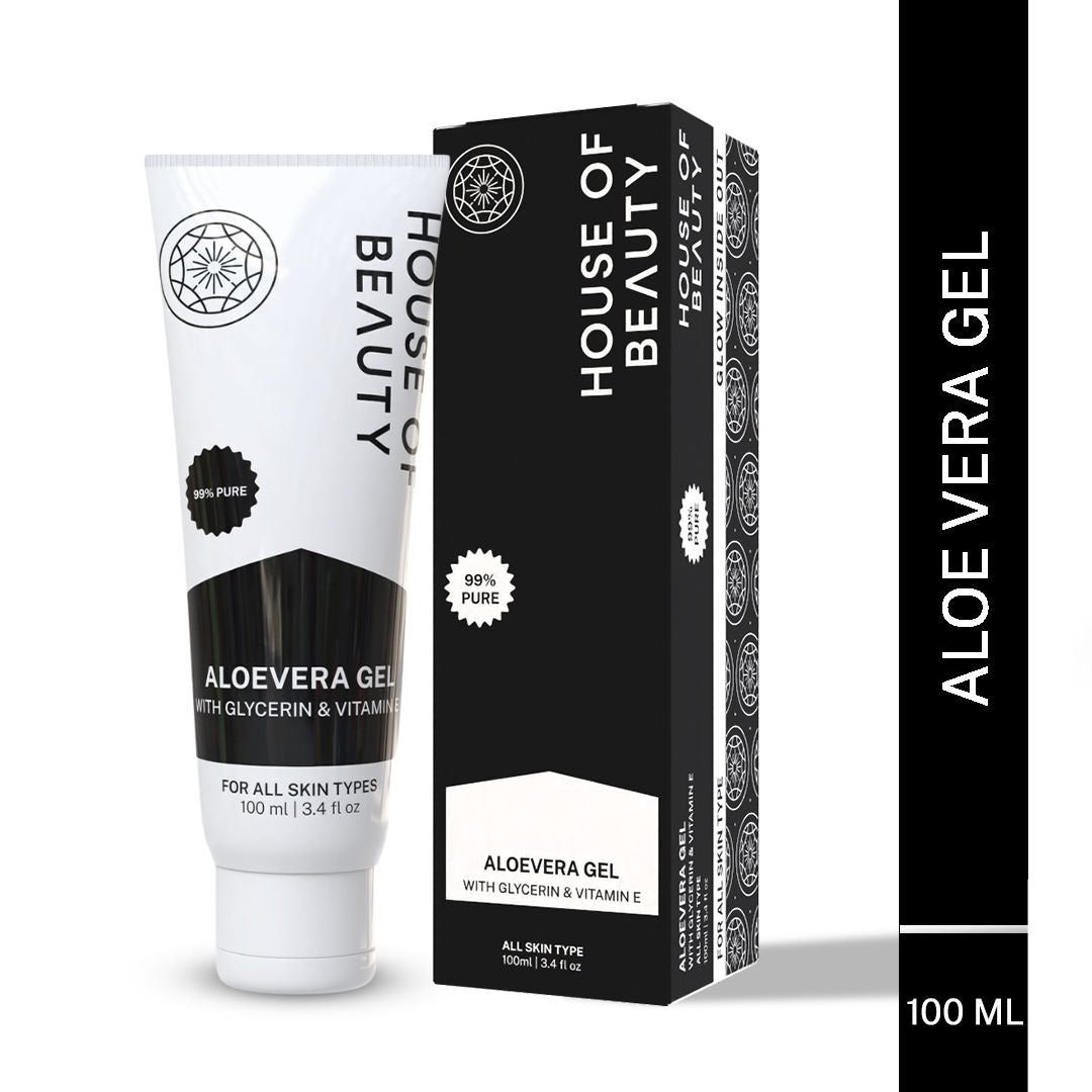 House of Beauty Pure Aloe Vera Gel with Glycerin & Vitamin E
