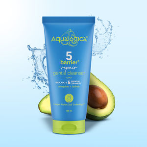 Aqualogica 5 Barrier+ Repair Gentle Cleanser with Avocado & 5 Essential Ceramides- 100 ml |Face Wash for Dry to Normal, Sensitive Skin |Strengthens Skin Barrier| Non-Oil Stripping |Men & Women