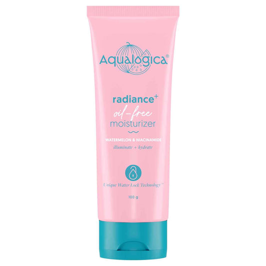 Aqualogica Radiance+ Oil Free Moisturizer with Watermelon & Niacinamide for Radiant Skin - 100 gm