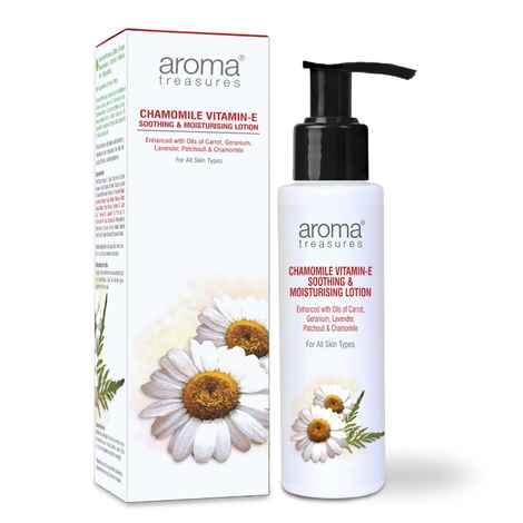 Aroma Treasures Chamomile Vitamine-E- Soothing & Moisturizing Lotion (100 ml)