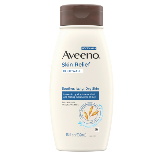 Skin Relief Fragrance-Free Body Wash for Sensitive, Itchy, Dry Skin