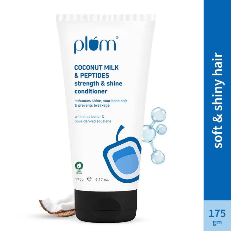Plum Coconut Milk & Peptides Conditioner For Soft, Shiny Hair