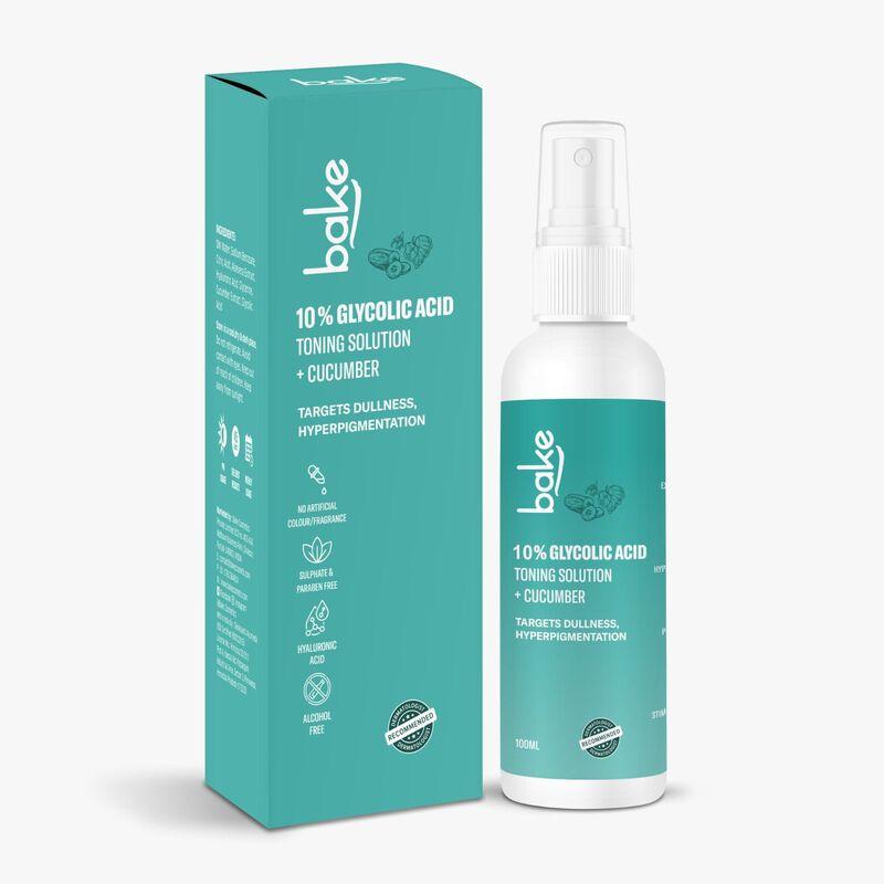 Bake 10% Glycolic Acid Toner For Pigmentation & Dark Spots, Dark Underarms, Elbows, Neck & Knees