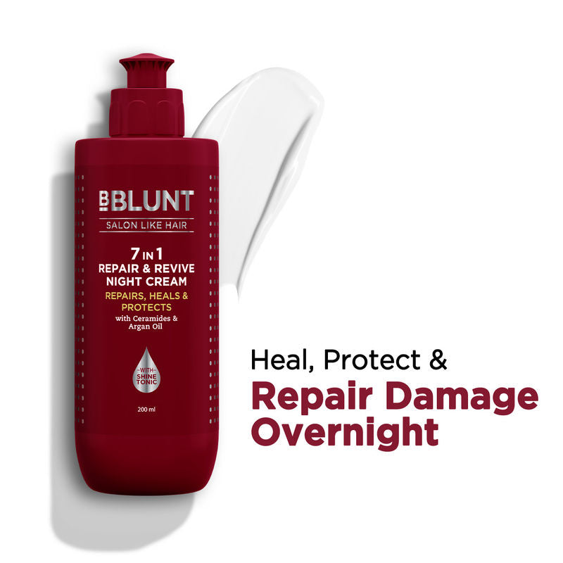BBlunt 7 in 1 Repair & ReviveNight Hair Cream