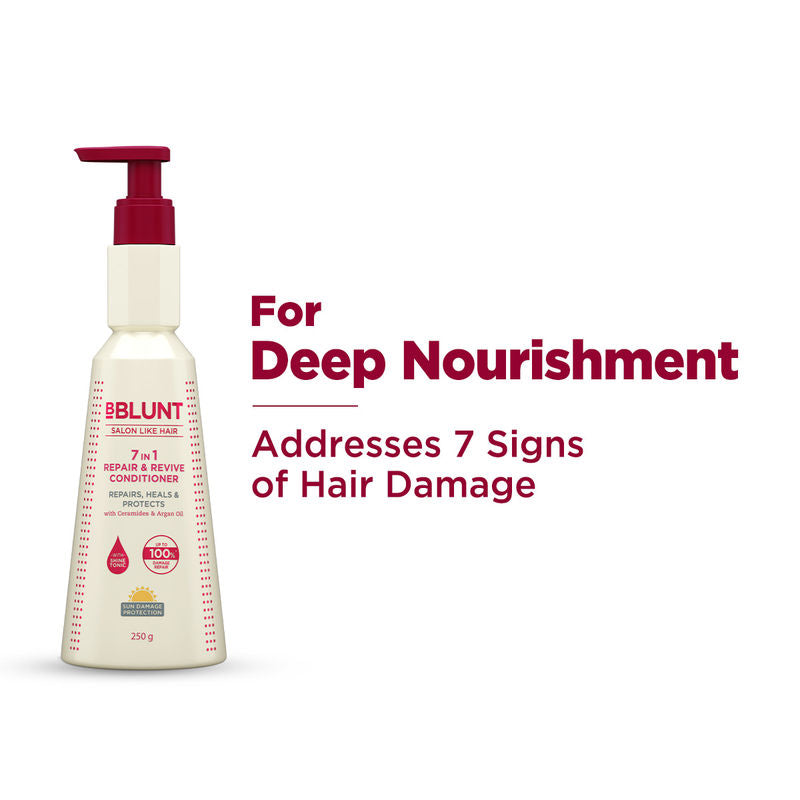 BBlunt 7 in 1 Repair & Revive Conditioner For Hair Damage Repair