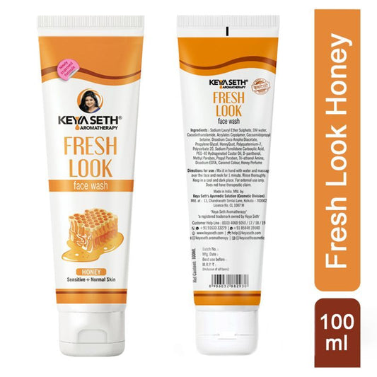 Keya Seth Aromatherapy Fresh Look Face Wash Natural Honey - Pack of 2