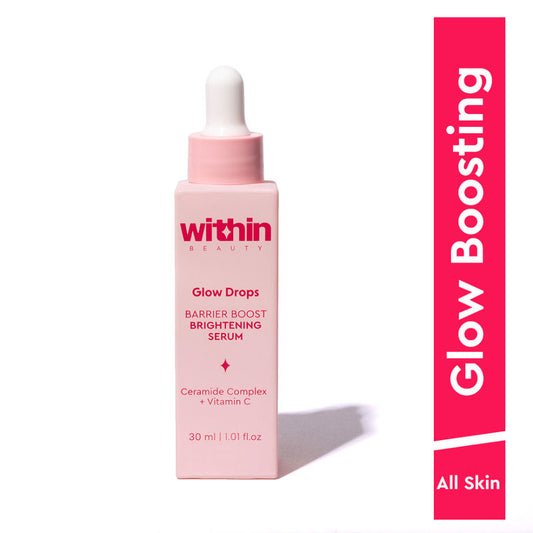 Within Beauty Ceramide & Vitamin C Serum, Glow Drops Barrier Boost Brightening Serum