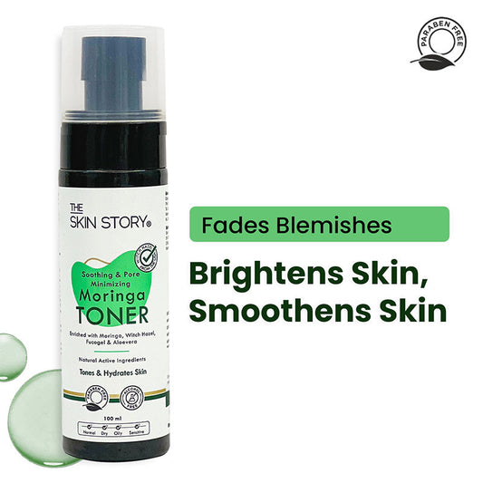 The Skin Story Moringa Pore Minimizing Face Toner For Oily To Dry Skin, Moisturizing, Oil Control
