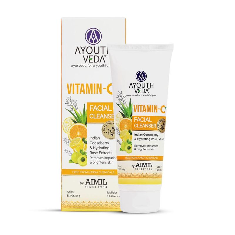 Ayouthveda Vitamin-C Facial Cleanser With Gooseberry, Removes Impurities Brighter & Glowing Skin