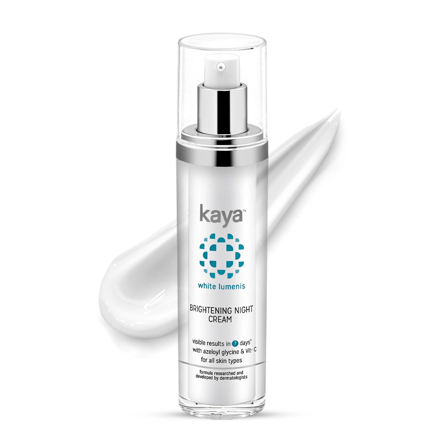 KAYA BRIGHTENING NIGHT CREAM, WITH AZELOYL GLYCINE & VITAMIN C FOR ALL SKIN TYPES(50ML)