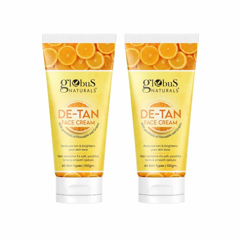 Globus Naturals De Tan Face Cream (Pack Of 2)