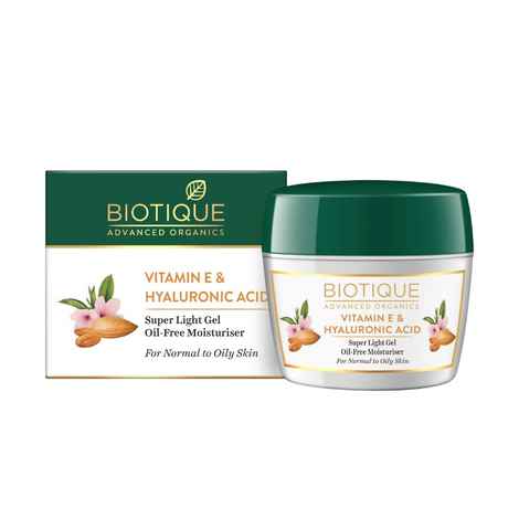 Biotique Advanced Organics Vitamin E & Hyaluronic Acid Super Light Gel Oil-Free Moisturiser (175 gm)