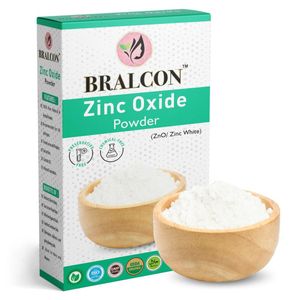BRALCON Zinc Oxide non nano Powder - 100 gm | Zno/Zink White Powder for Face Pack, Skin Care | Original Powder|zno non nano particles|Zinc Oxide Powder Sunscreen Lotion|UVB Rays Protection