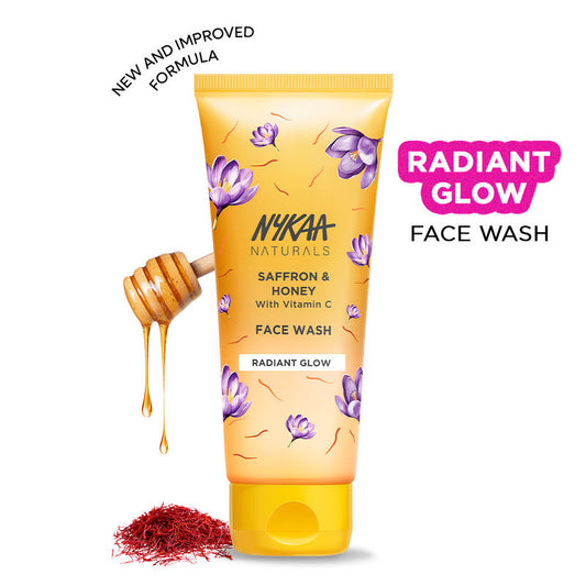 Nykaa Naturals Saffron & Honey Face Wash For Glowing & Brightening Skin - For All Skin Types