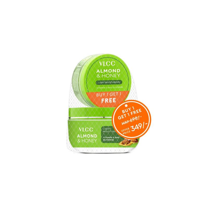 VLCC Almond & Honey Light Face Moisturiser (Buy 1 Get 1)