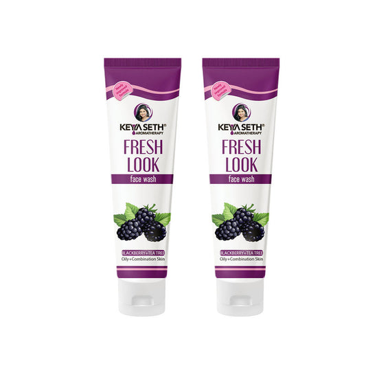 Keya Seth Aromatherapy Fresh Look Face Wash Blackberry - Pack of 2