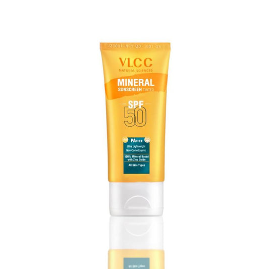 VLCC Mineral Sunscreen Tinted SPF 50 PA+++ Ultra Lightweight Non-Comedogenic