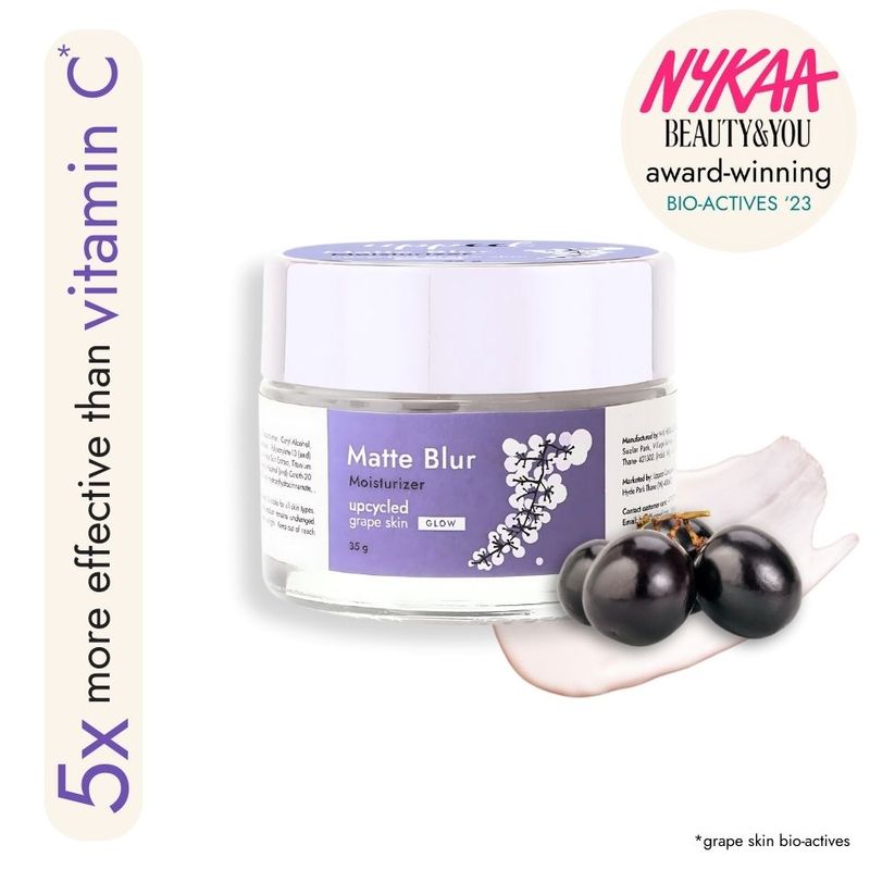 Uppeel Grape Skin Matte Blur Moisturizer Brightens, Blurs Pores, And Mattifies Skin